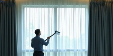 Commercial curtain stain removal service logan-village hotels offices restaurants