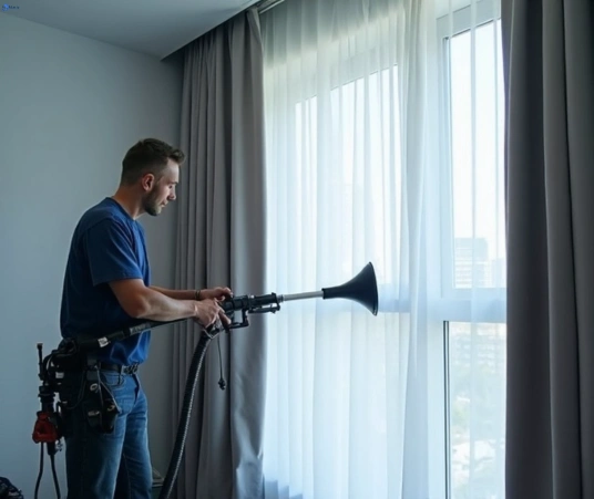 Professional curtain stain removal process equipment Matty Curtain Cleaning logan-village
