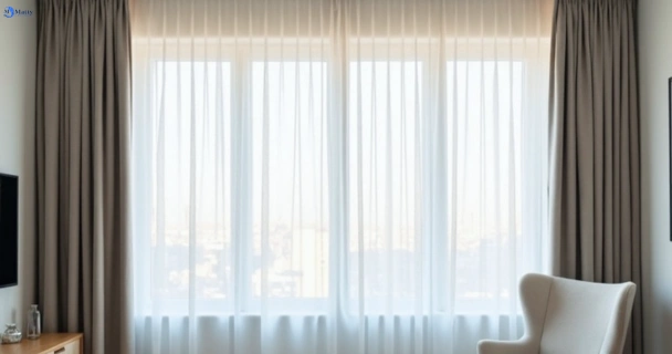 Freshly steam cleaned curtains in logan-village QLD